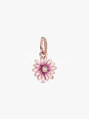 Pandora Pink Daisy Flower Dangle Charm